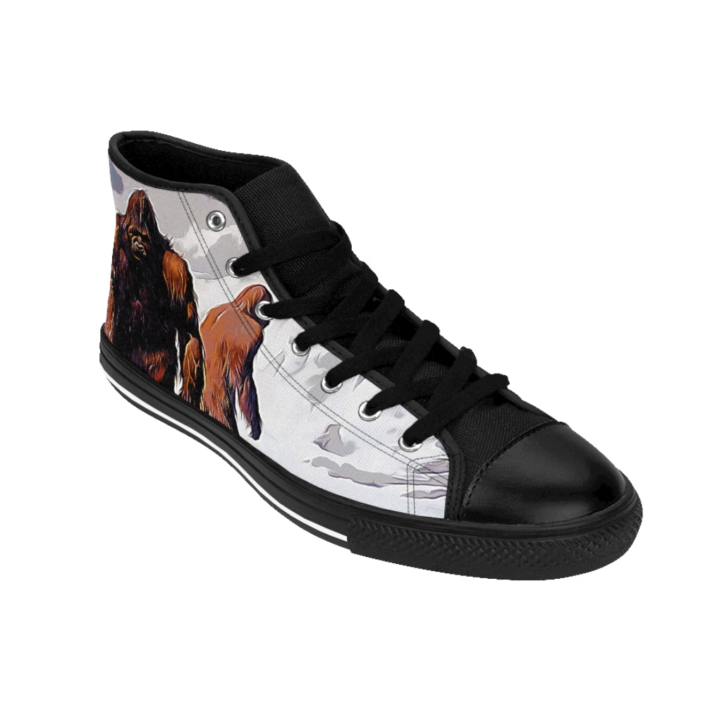 Men's High-top Sneakers Sashquatch Mountain