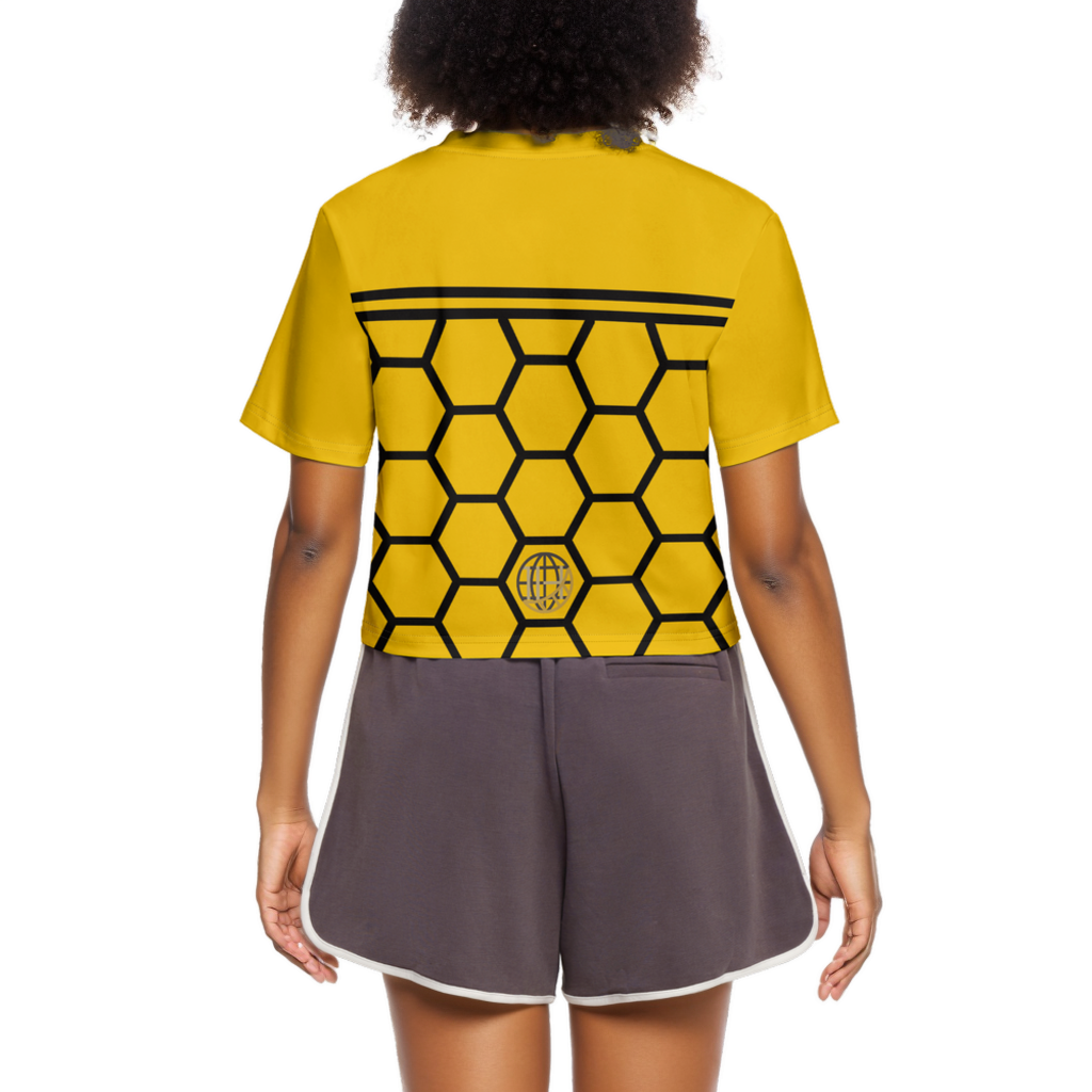 One Home Bee Short Sleeve Cropped T-Shirt