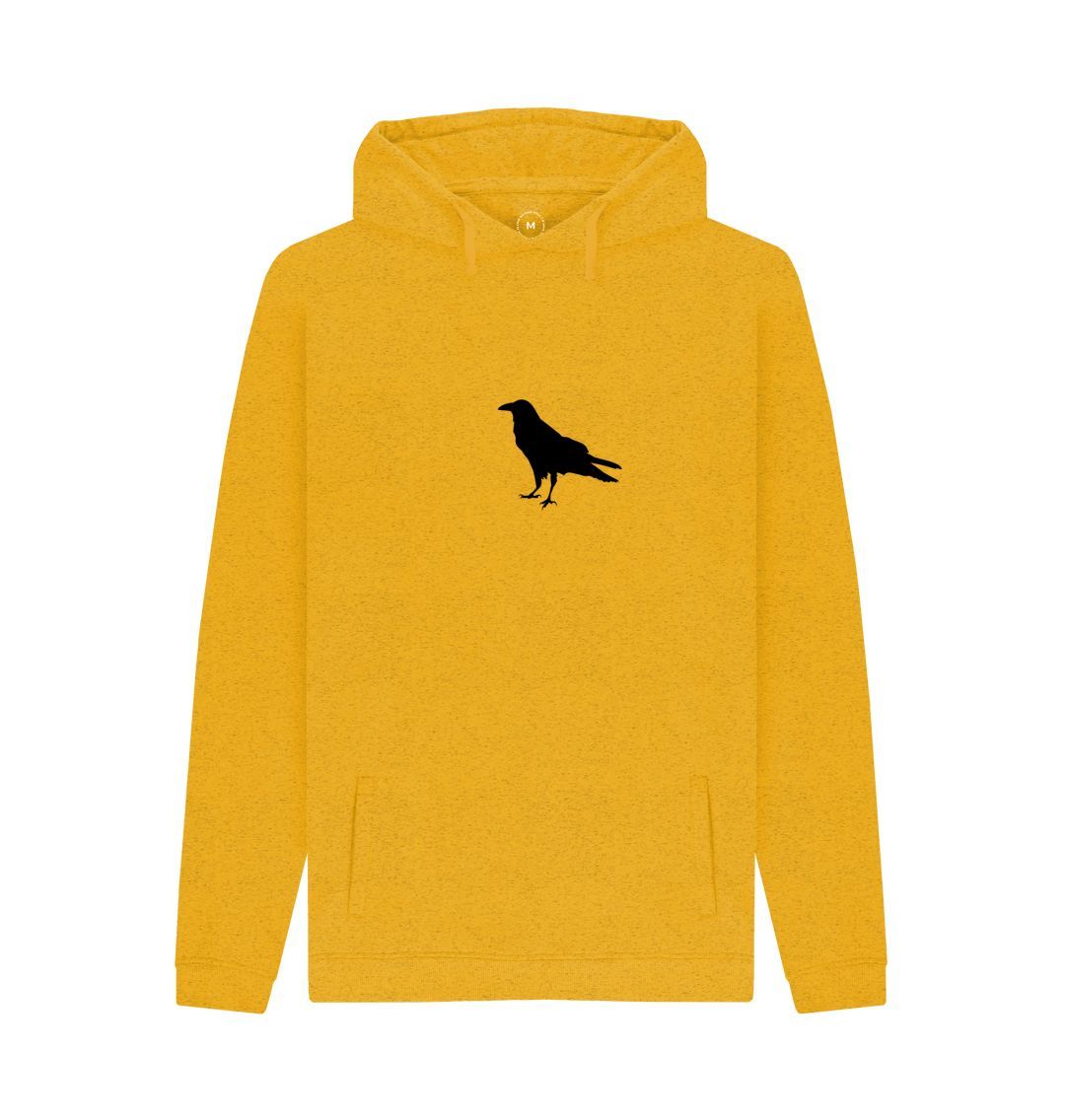 Sunflower Yellow Raven Organic Cotton Hoodie
