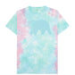 Men's Tie Dye T-shirt with Polar Bear Design - Certified Organic Cotton