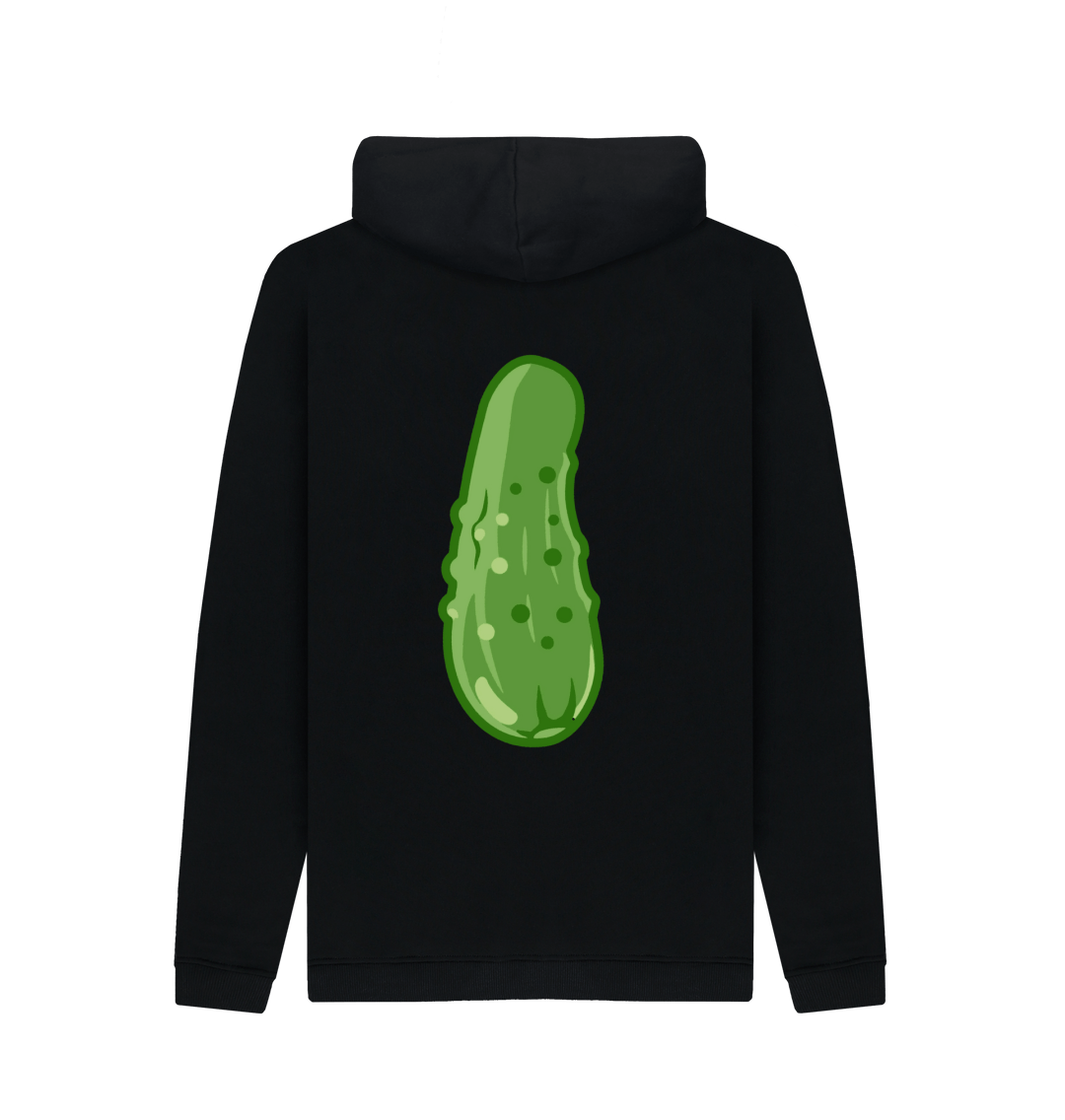 Black Printed Hoody Back