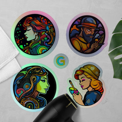 Artists Pack 1 Holographic stickers