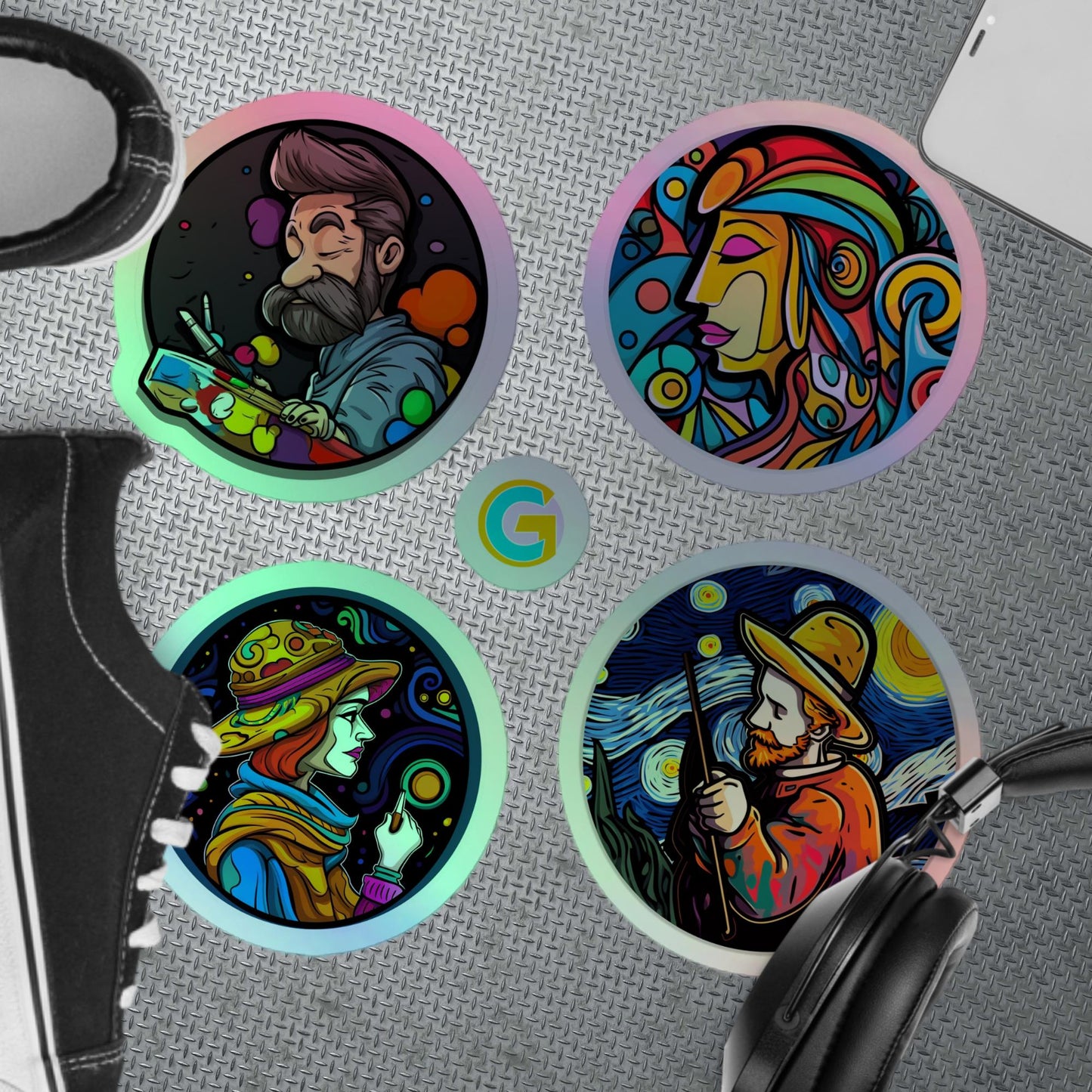 Artist Pack 3 Holographic stickers