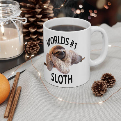 #1 Sloth Ceramic Mug 11oz - Great Creations