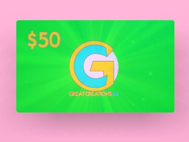 Great Gift Cards (Digital) - Great Creations