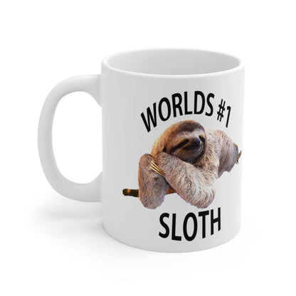 #1 Sloth Ceramic Mug 11oz - Great Creations