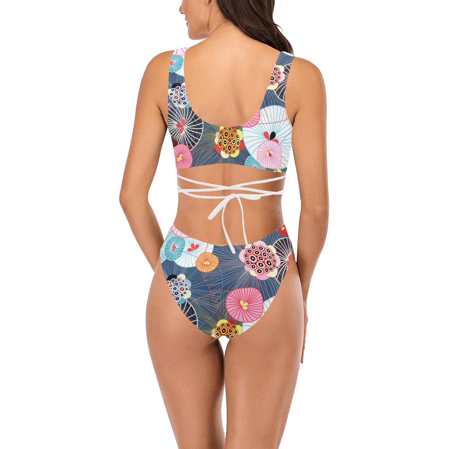 Beautiful Colorful Abstract Pattern Swimsuit