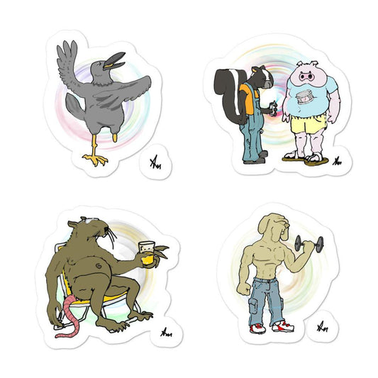 Animal Character Stickers - Great Creations